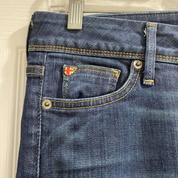 Hudson Jeans Ginny Straight Leg style ladies size 27 casual classic button flaps - Picture 3 of 9